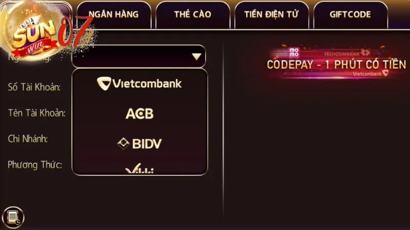 Hướng dẫn Nạp Tiền Sunwin: Gia Tăng Vốn Khi Cá Cược 2 Cách nạp tiền Sunwin